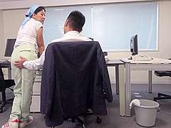B3E2202-Sexually harassing the cleaning lady in the office alone and having her suck the cock