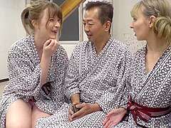 B3D3010-Getting slutted by blonde beauties traveling at a hot spring inn
