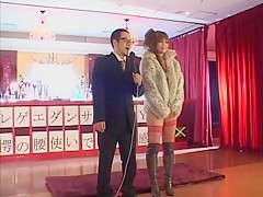 Exotic Japanese girl Aya Fukunaga in Fabulous Interview, Live shows JAV video