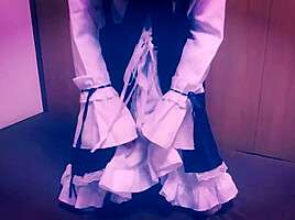 I Became A Transvestite Maid And Bukkake Again