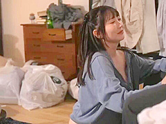 The mysterious cohabitation of a busty runaway girl and an old man