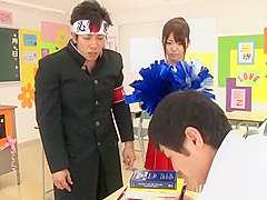 Incredible Japanese girl Kana Yuuki in Hottest Cunnilingus, Threesomes JAV movie